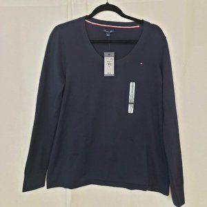 Tommy Hilfiger Women's Crew Neck Sweater M Navy